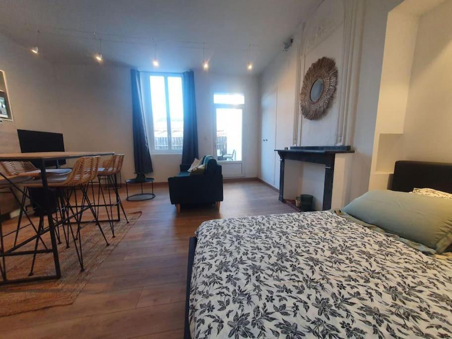 -Garrigue- Face A La Cite Medievale Studio Terrasse Classe 4☆ 卡尔卡松 外观 照片